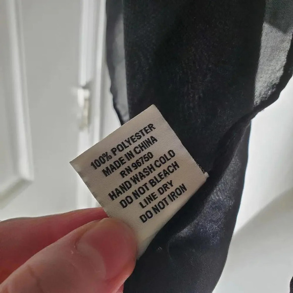 Jessica Mcclintock Vintage Black Silver Studded Kimono - Picture 9 of 16